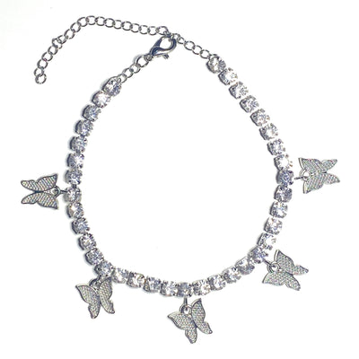 Girlie Dangling Butterfly Anklet - ModernGirlie
